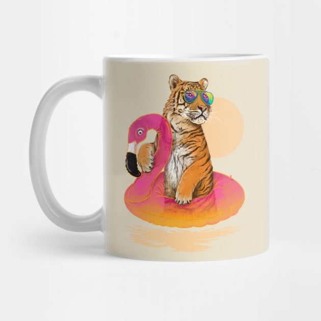 Chillin (Flamingo Tiger) by 38Sunsets